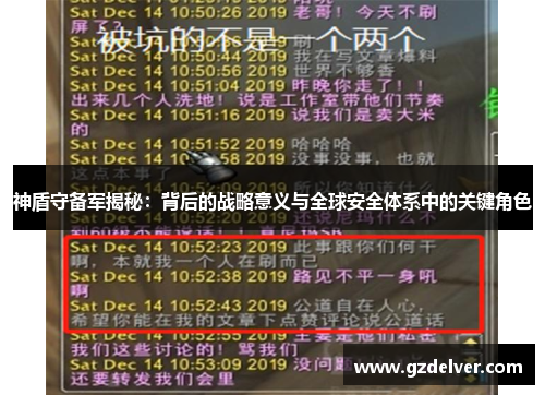 神盾守备军揭秘：背后的战略意义与全球安全体系中的关键角色
